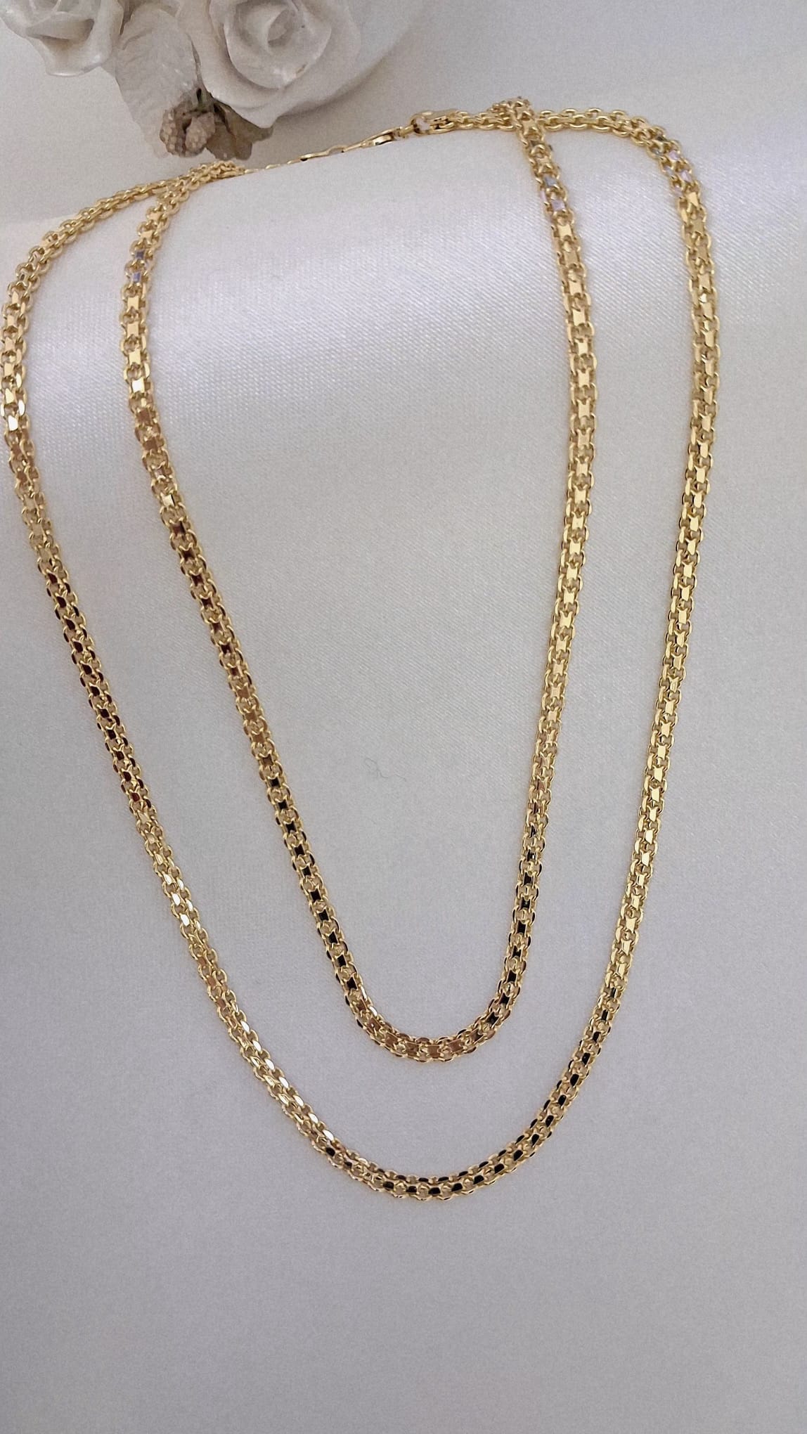 XUPING Kolye - 50 cm Klasik Örgü Bismark Zincir